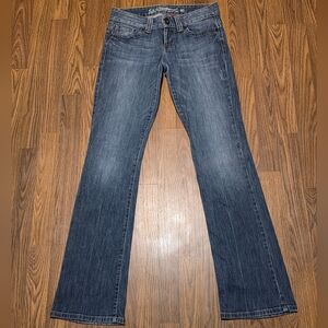 Guess Daredevil Women's Bootcut Blue Jeans Size 28 Blue Denim Y2K E72